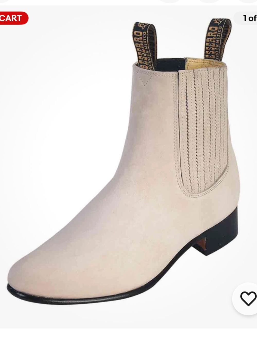 New Durango Rodeo Botin Charro Boots Chelsea Boots Perla Nubuck Leather